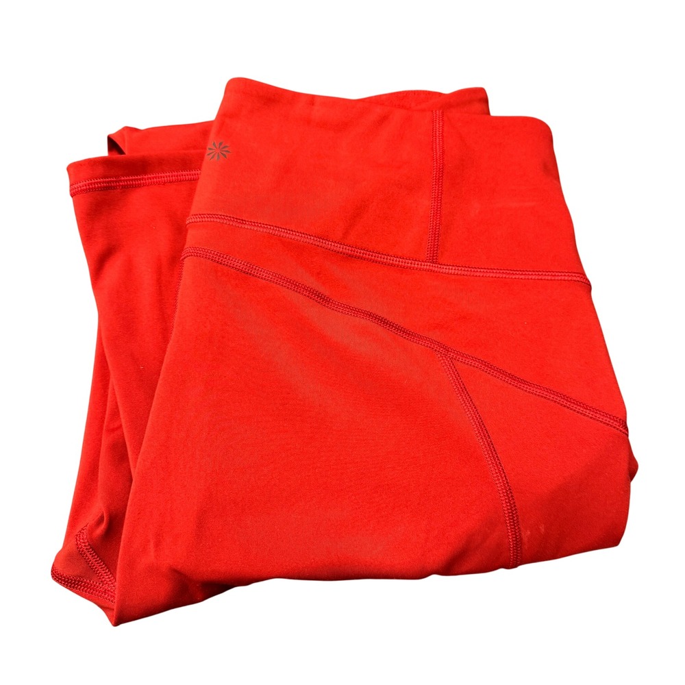Athleta‎ Rainier Bootcut Pant Womens Large Red Yoga Outdoor Pants Fleece Lined